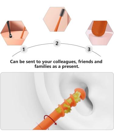 4sets Steel Care Earwax Adult Pick Cleaning Adults Picker Household Reusable Spiral End with Kit for Cleaner Double-Headed Professional Spoon Practical Curette Remover Double Orange dark Greyx2pcs 15.5x3cmx2pcs - Buy Online on GoSupps.com