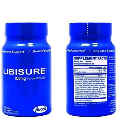 Libisure High Performance Booster for Men & Women - Stamina & Strength Increase All Day - Energy & Endurance Boost with Maca, Tribulus, Ginseng & Horny Goat Weed - 30 Caps - USA - Buy Online on GoSupps.com
