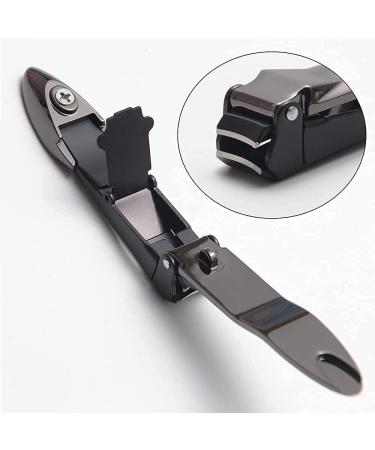 SHZG Large Nail Clipper with Catcher - Anti Splash Fingernail Toenail Clipper for Men and Women (Black) - Buy Online on GoSupps.com