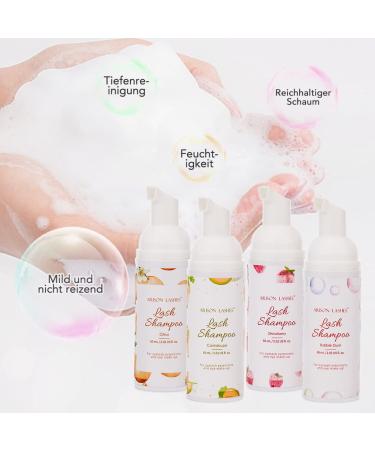 Buy Eyelash Shampoo for Extensions - 60ml Foaming Cleanser | SP-Caomei Strawberry Makeup Remover - Buy Online on GoSupps.com