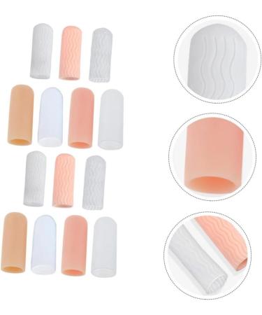 FRCOLOR 7 Pairs Finger Cots - Rubber Silicone Thumb Covers for Gaming Bath Kids & Guitar | Child Finger Protector & Adhesive Support - Buy Online on GoSupps.com