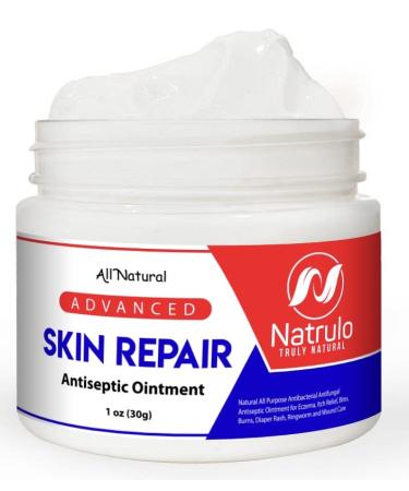 Natrulo Skin Repair Cream | Natural All Purpose Ointment for Eczema Itch Relief Bites Burns Diaper Rash Ringworm Wound Care | Repair Rescue Skincare Salve