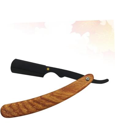 Angoily Men's Hair Cutting Razor - Strawberry-Haired Spang Design Bamboo Holder - Ideal for Manual Shaving & Grooming - Buy Online on GoSupps.com