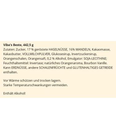  Viba Viba Nougat Viba's Best Bobine cadeau Viba's Beste Nougat & Marzipan 442 5 g - Buy Online on GoSupps.com