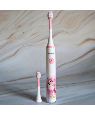 Pixiedent Electric Toothbrush for Kids - Gentle Sonic Clean 2 Replacement Brushes 2 Timer Modes Cute Giraffe Design Ages 3+ & 6+ - Buy Online on GoSupps.com