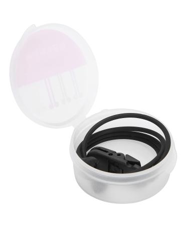 Anti-lost strap for hearing aids anti-lost silicone cord for hearing aids to prevent falls and loss (BLACK)