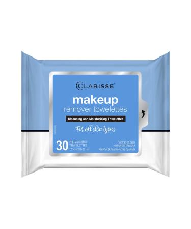 Buy Clarisse 10781-12 Makeup Remover Cleansing & Moisturizing Towelettes - 30 Count | Shop Now for International Shipping - Buy Online on GoSupps.com