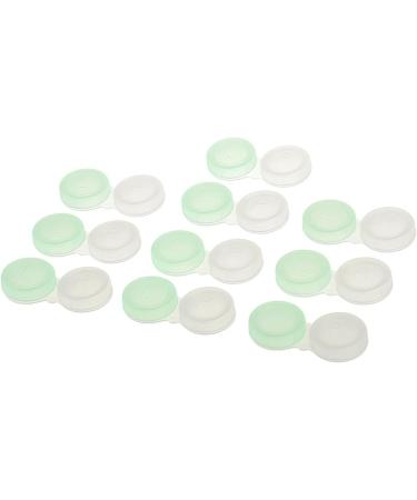 SM SunniMix 10pcs Green Transparent Contact Lens Case - Durable Storage Containers for Safe Lens Care - Buy Online on GoSupps.com