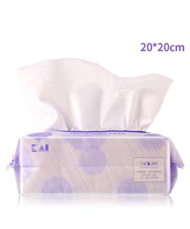 Buy Ipetboom Disposable Cotton Facial Tissues 100pcs - Purple Wet & Dry Cleansing & Makeup Remover - International Shipping Available - Buy Online on GoSupps.com
