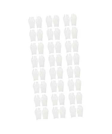 minkissy 24 Pairs Safety Work Handling Art Working Glove Safty Industrial Hand Care Household Coin White Clean