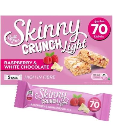 Skinny Crunch Bars Light Raspberry and White Chocolate x3 Packs with Kitchenfella Healthy Challenge - Buy Online on GoSupps.com
