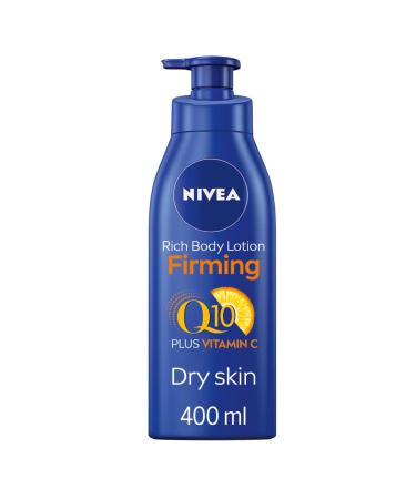 NIVEA Q10 Firming Rich Body Lotion with Vitamin C (400ml) NIVEA Moisturiser for Firmer Skin with Q10 and Vitamin C NIVEA Body Lotion for Dry Skin 400 ml (Pack of 1) - Buy Online on GoSupps.com