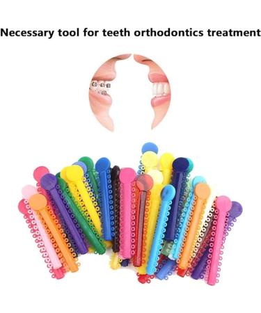 Orthodontic Ligature Ties for Brackets - Elastic O-Rings & Bands | 2080 Mixed Color Ties for Braces - International Shipping Available - Buy Online on GoSupps.com