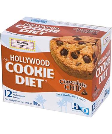 Hollywood Cookie Diet Chocolate Chip - 4 Boxes | Delicious Weight Loss Treats - Buy Online on GoSupps.com
