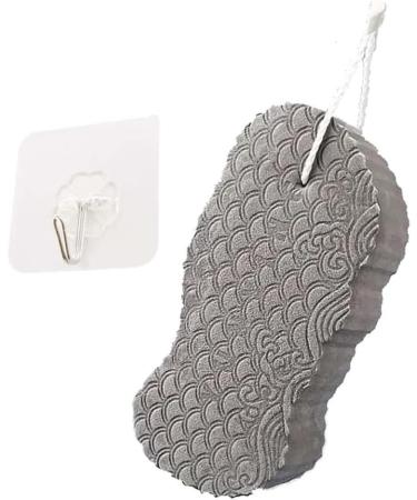 exfoliating bath sponge Super Soft Exfoliating Bath Sponge Exfoliator Dead Skin Remove Bath Sponge Shower Brush Sponge Bath Sponge for Adults Children and Pregnant Women Grey - Buy Online on GoSupps.com