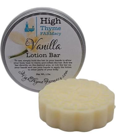 Vanilla Lotion Bar - Eco-Friendly Waterless Moisturizer for Dry Skin | Travel-Friendly Beeswax Massage Bar - Buy Online on GoSupps.com