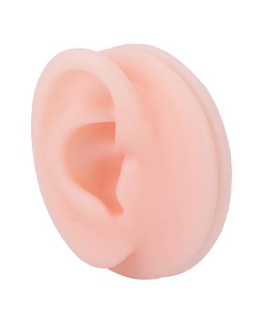 Human Ear Model Smooth Delicate Texture Silicone Ear Model for Voice Live for Earring Practice(Right Ear)
