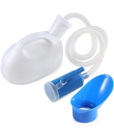 Male Urinal Urine Bottles for Men Women Urinal Pee Bottle Universal Portable 2000 ML with Female Adapter for Camping Car Travel Natural - Buy Online on GoSupps.com