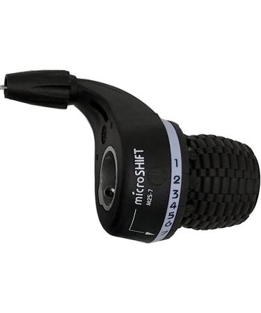 microSHIFT 3X7 Speed Twist Grip Shifters - Compatible with Shimano, Black - Buy Online on GoSupps.com