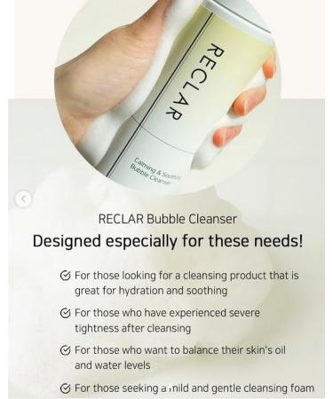Calming & Soothing Bubble Cleanser 6.09 fl oz | Korean Skincare with Centella Asiatica & Aloe Vera - Shop Now - Buy Online on GoSupps.com