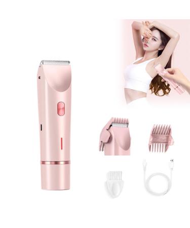Dual Head Shaver Women IPX7 Waterproof Rechargeable Hair Razor Double Head Dual Purpose Hair Trimmer Women Wet & Dry Use Bikini Trimmer for Women Electric Razors for Women