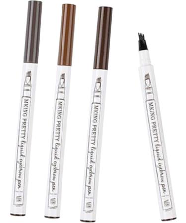 Mipcase Eyebrow Pencil 8 pcs #dark Liquid Pen #chestnut #brown Four-pronged #black Long-lasting Natural Pencil Makeup 1 count (Pack of 1) As Shownx2pcs - Buy Online on GoSupps.com