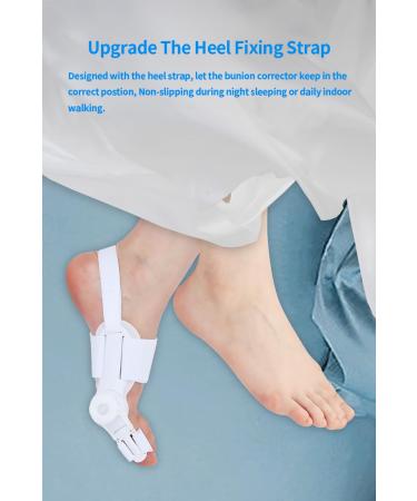 Buy Generic Bunion Corrector for Hallux Valgus - Adjustable Splint & Toe Straightener - Non-Slip Heel Strap - Day & Night Support - Buy Online on GoSupps.com