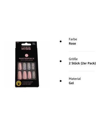 Buy KISS Masterpiece Luxe Mani KMN02 - One-Of-A-Kind Nail Art Set (2 Pieces) | International Shipping Available - Buy Online on GoSupps.com