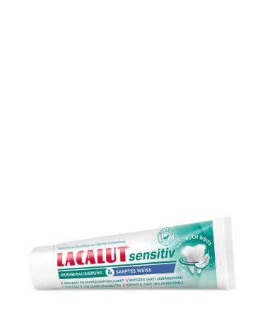 Buy Lacalut Sensitive Remineralization & Gentle White Toothpaste 75ml | Reduces Sensitivity Removes Discoloration Enamel Care | International Shipping Available - Buy Online on GoSupps.com