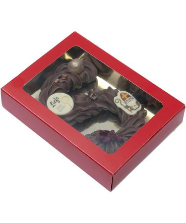 BrandNewCake Chocolate Letter Box Small Red/Gold - 26 Delicious Pieces - Buy Online on GoSupps.com