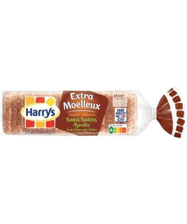 HARRYS - Extra Soft Wholemeal Sandwich Bread Without Added Sugar 500G - Pack of 4 - Sold Per Pack - Buy Online on GoSupps.com