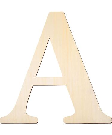 YRONTY 12Inch Wooden Letters A  Blank Unfinished Wood Letter Wooden Sign Board for Painting  Craft and Home Wall Decoration
