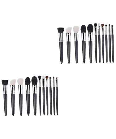 FRCOLOR 22 Pcs Cosmetics Women s Suits Makeup Brush Ladies Suits Brochas Para Maquillaje Set Pearlescent Wooden Miss