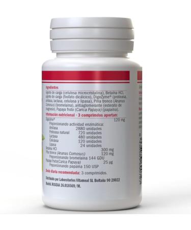  Vitameal Digestive Enzymes Plus 100Comp. 300 g - Buy Online on GoSupps.com