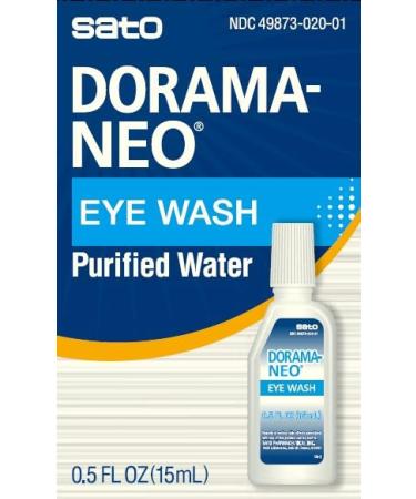 Sato Drama NEO Lubricant Eye Drops Dry Eye Relief | 0.5 FL OZ (Pack of 10) | Made in Japan - Purified Water Eye Wash - Buy Online on GoSupps.com