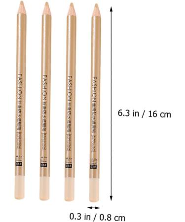 Mikinona 4pcs Concealer Pen Cover up Makeup Concealer Pot Concealer Eye Brightener Concealer Wooden White - Buy Online on GoSupps.com