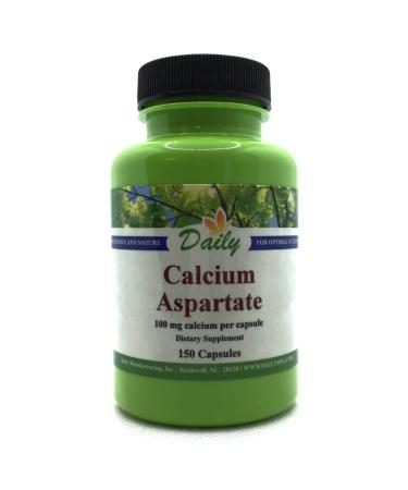 Daily's Calcium Aspartate (150 Vegetarian Capsules)