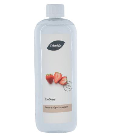 Saunabedarf Schneider - Infusion concentrate strawberry - sweet and fresh sauna infusion - 1000ml content strawberry 1000ml