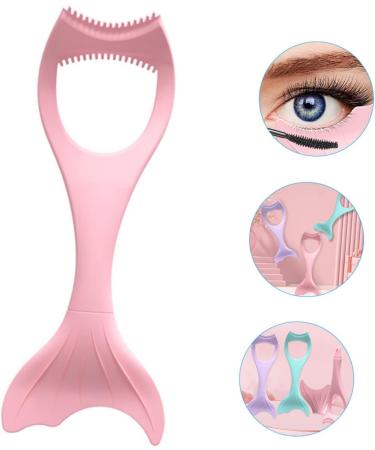 BIUDECO Makeup Gadgets Mascara Brush Silicone Molds for Candles Eyeliner Applicator Tool Eyeliner Aid Eyelash Comb Make up 15X5.7CM Pink - Buy Online on GoSupps.com