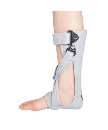 Adjustable Foot Drop Orthosis Ankle Corrector Support Brace Protection Correction Splint with X-Shape Foot Fix Strap Right M Left