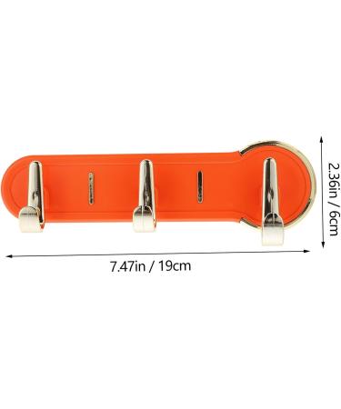 Alipis Coat Drying Hangers Keychain Pegs Plastic Belt Wardrobe Wall for Silk Bath Purse Rack Back Rail 19X3CM Orange - Buy Online on GoSupps.com