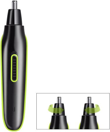 Rechargeable Nose Hair Trimmer for Men - Ear Beard & Eyebrow Hair Removal | Black - Buy Online on GoSupps.com