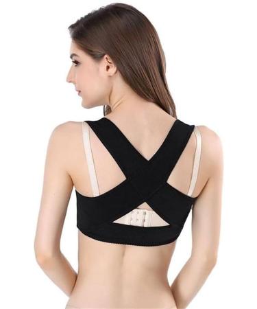 ZUIAI Women Chest Posture Corrector Belt Body Shaper Corset Vest Back Shoulder Support Brace Correction(Nude L) Large Nude - Buy Online on GoSupps.com