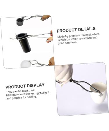 Exceart 2-Pack Beaker Clamp & Ticker Tongs - Stainless Steel Laboratory Brackets for Chemical Deliveries & Cremation - Buy Online on GoSupps.com