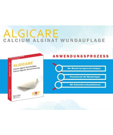 Buy ALGICARE Calcium Alginate Wound Dressing 5x5cm - Pack of 10 | Fast International Shipping - Buy Online on GoSupps.com