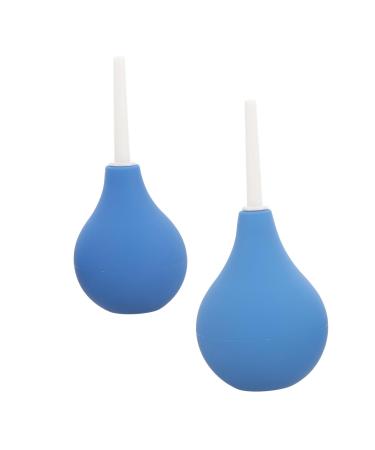 Homoyoyo 2pcs Ear Washer Bulb Portable Ear Cleaning Bulb for Adults Boy Girl Small Medium Wax Removal Dust Cleaning Tool Blue