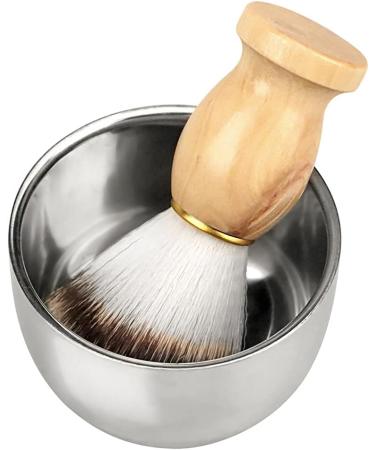 Sanbege 3 Pack Shaving Brush Set Wet Shaving Kit Stainless Steel Shaving Stand with Bowl and Brush for Men - Buy Online on GoSupps.com
