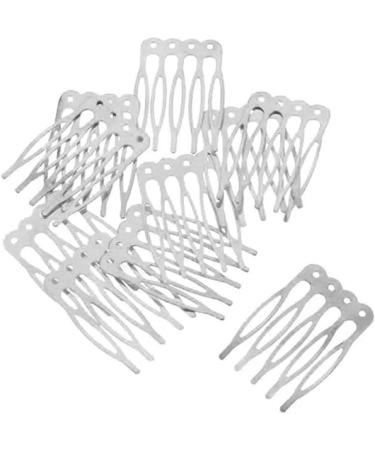 20 Pieces Hair Combs Slides Metal 5 Teeth Hair Combs Hair Clip Combs Craft Creative Costume Supplies DIY Silver and Bronze - Buy Online on GoSupps.com
