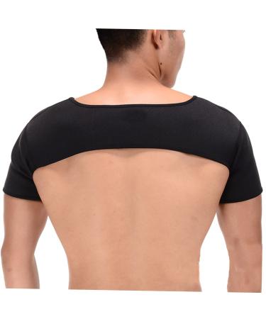 NOLITOY Sbr Shoulder Strap Sbr Shoulder Brace for Outdoor Sports Shoulder Support Strap Sports Braces Shoulder Stability Support Brace Shoulder Joint Sleeve Fitness M Black