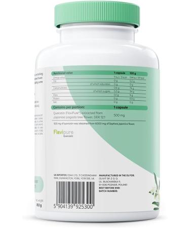 Osavi Natural Quercetin 500mg 120 vegan caps - Buy Online on GoSupps.com
